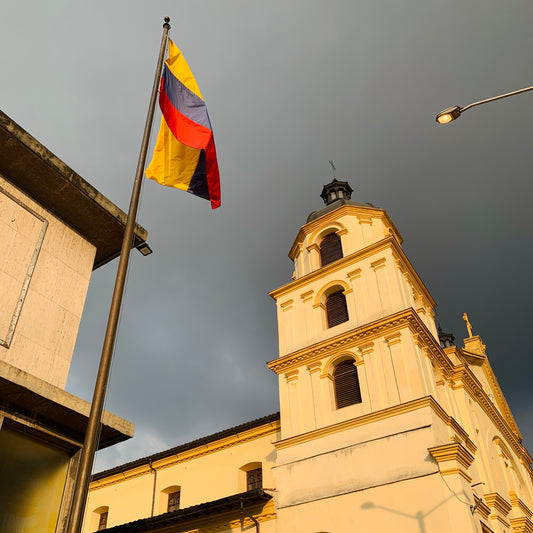 Bogotá, clustered high between the Andean mountains and the stars.