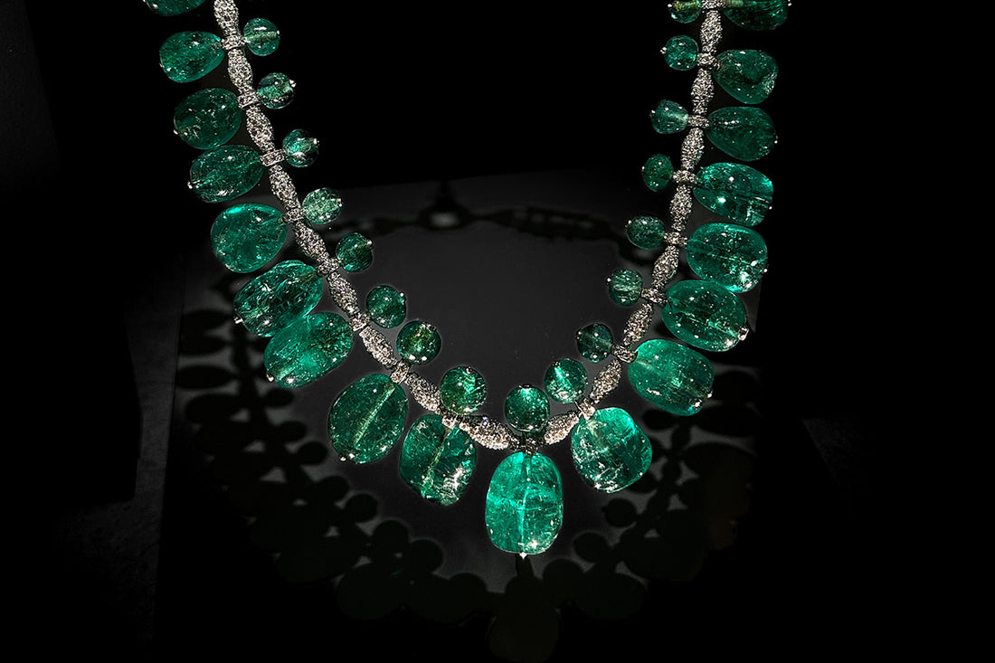 The Post emerald necklace at The Smithsonian museum in Washington
