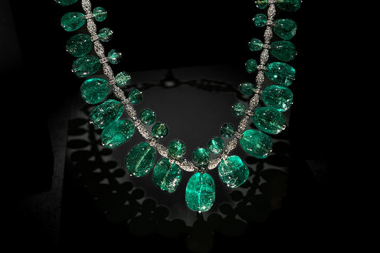 The Post emerald necklace at The Smithsonian museum in Washington