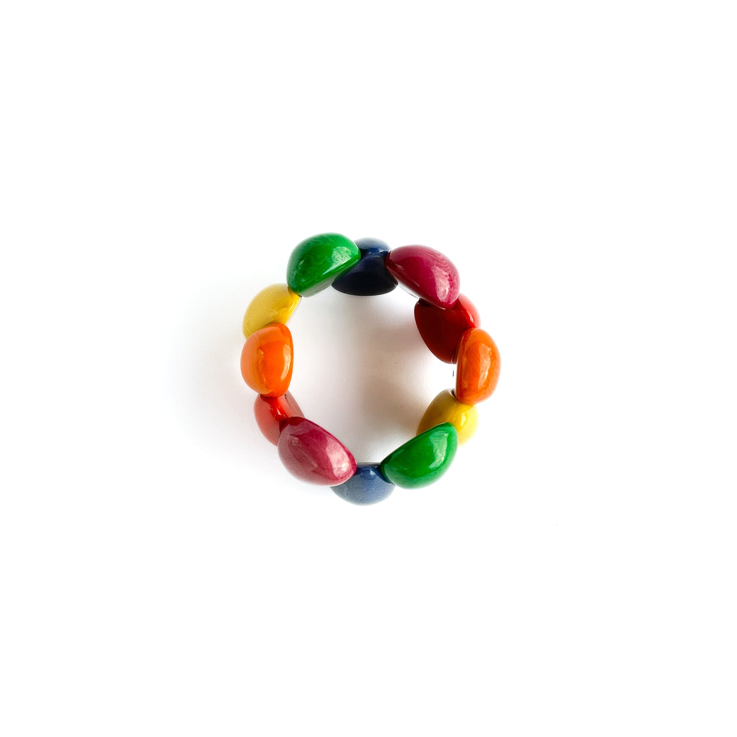 Modern organic design bracelet, made of sustainable tagua nut / vegetable ivory