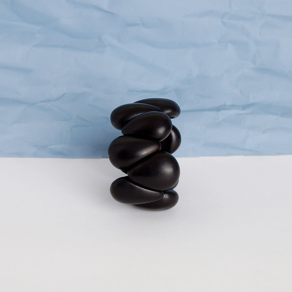 Modern organic design bracelet, made of sustainable tagua nut / vegetable ivory