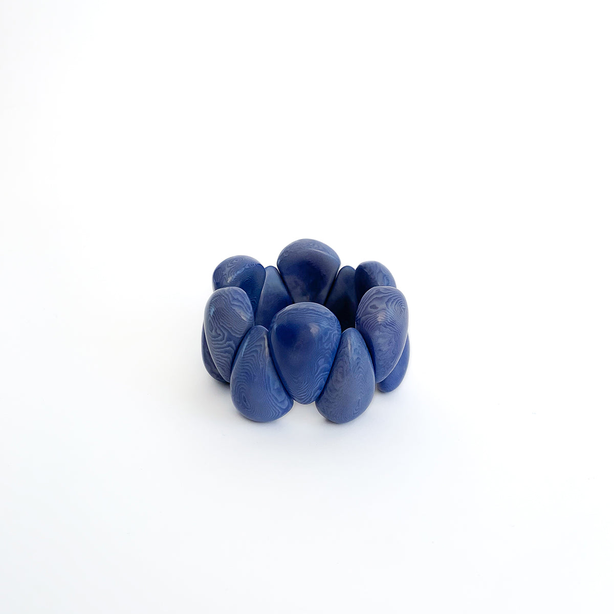 Modern organic design bracelet, made of sustainable tagua nut / vegetable ivory