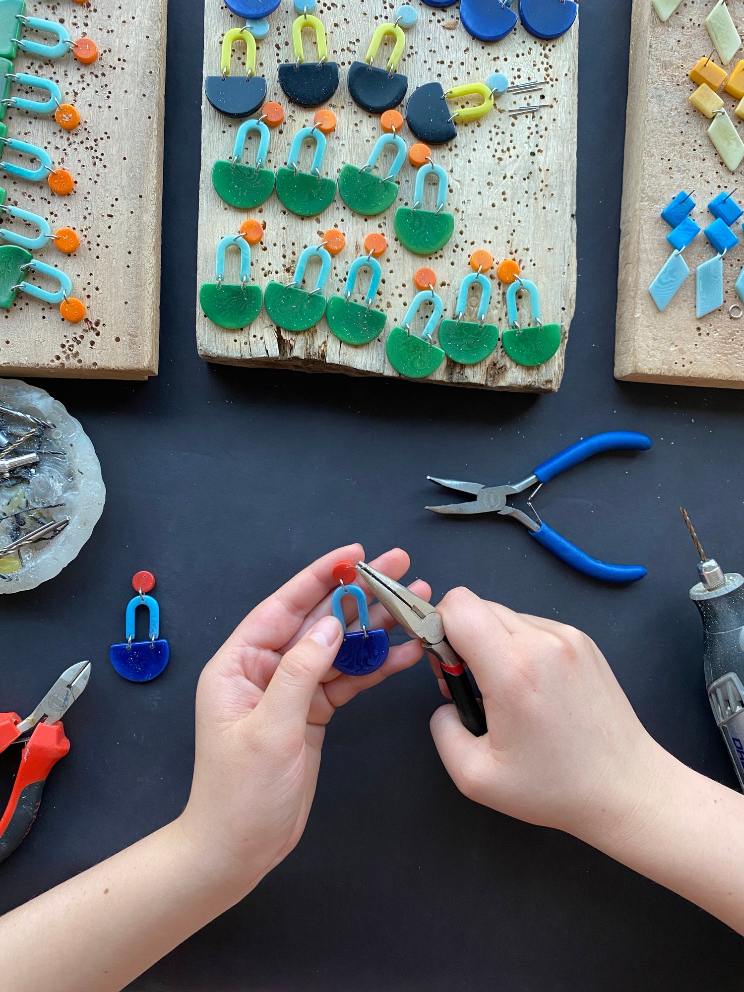 Elos Tagua Nut Earrings