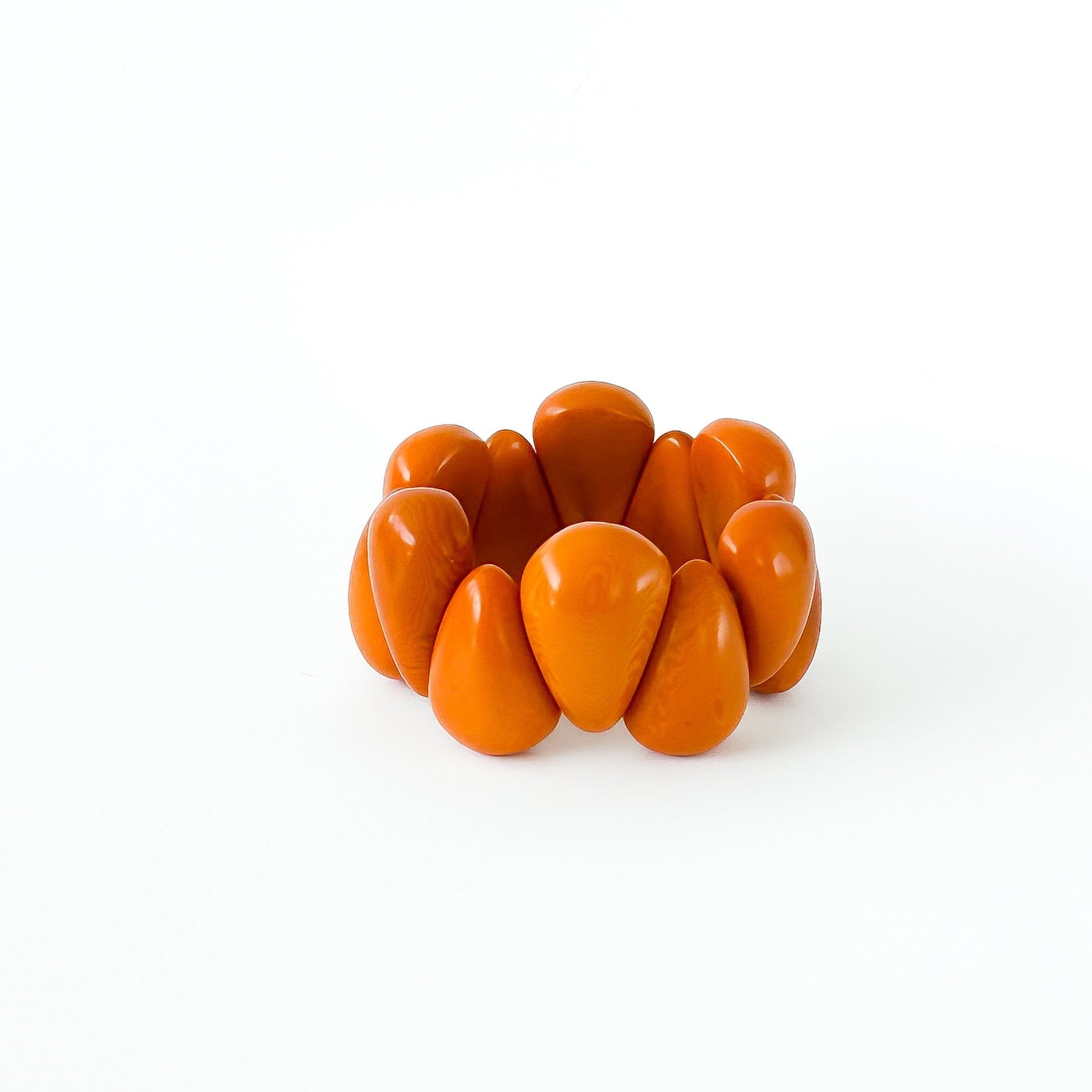 Modern organic design bracelet, made of sustainable tagua nut / vegetable ivory