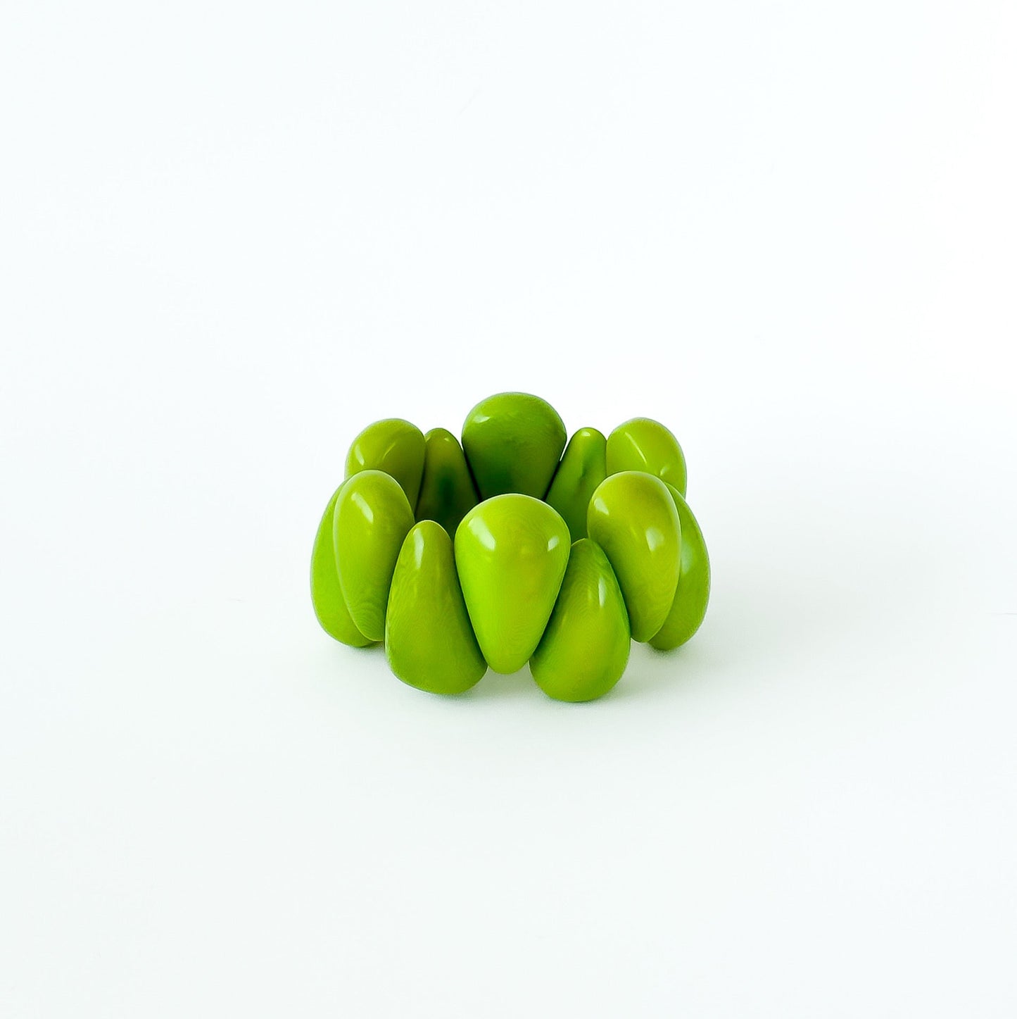Modern organic design bracelet, made of sustainable tagua nut / vegetable ivory