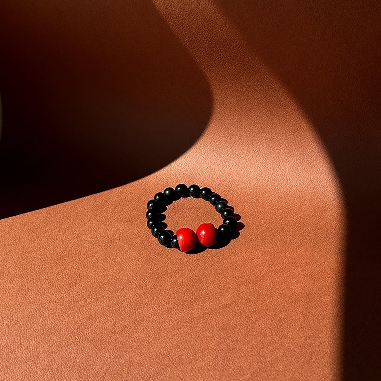 Bracelet handmade with tagua nut spheres