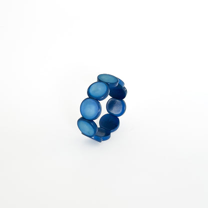 Modern colourful and organic design bracelets, made with sustainable tagua nut / vegetable ivory