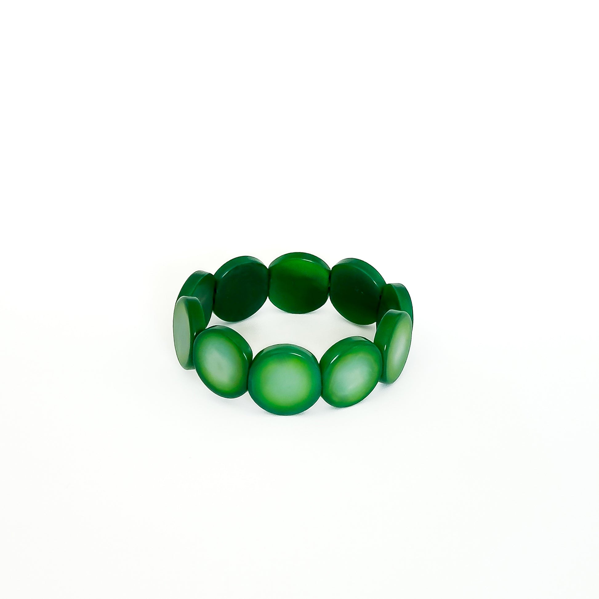 Modern colourful and organic design bracelets, made with sustainable tagua nut / vegetable ivory
