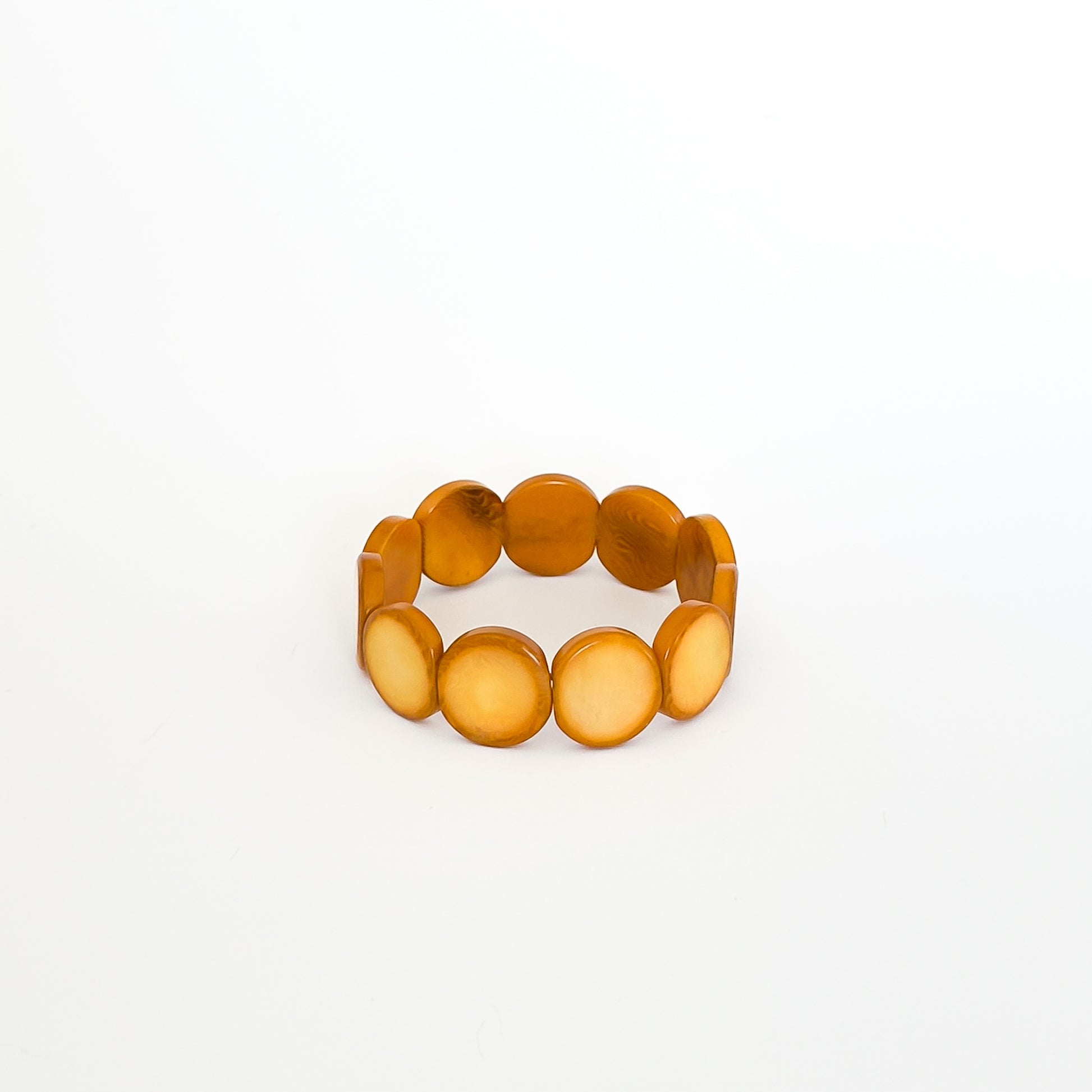 Modern colourful and organic design bracelets, made with sustainable tagua nut / vegetable ivory