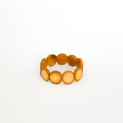Modern colourful and organic design bracelets, made with sustainable tagua nut / vegetable ivory