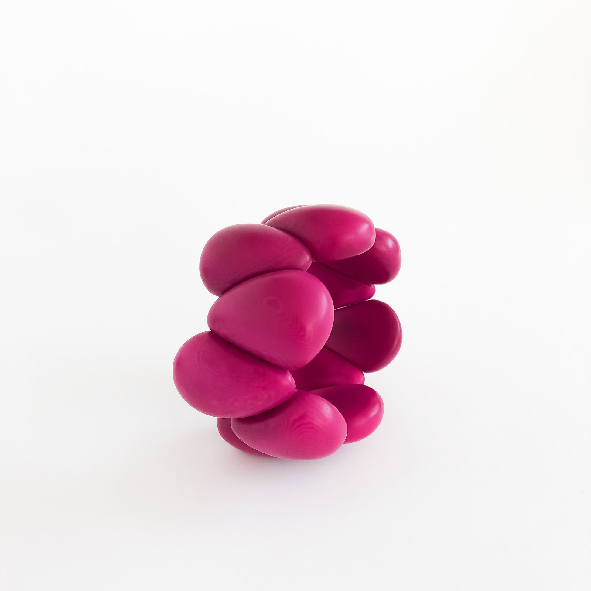 Modern organic design bracelet, made of sustainable tagua nut / vegetable ivory