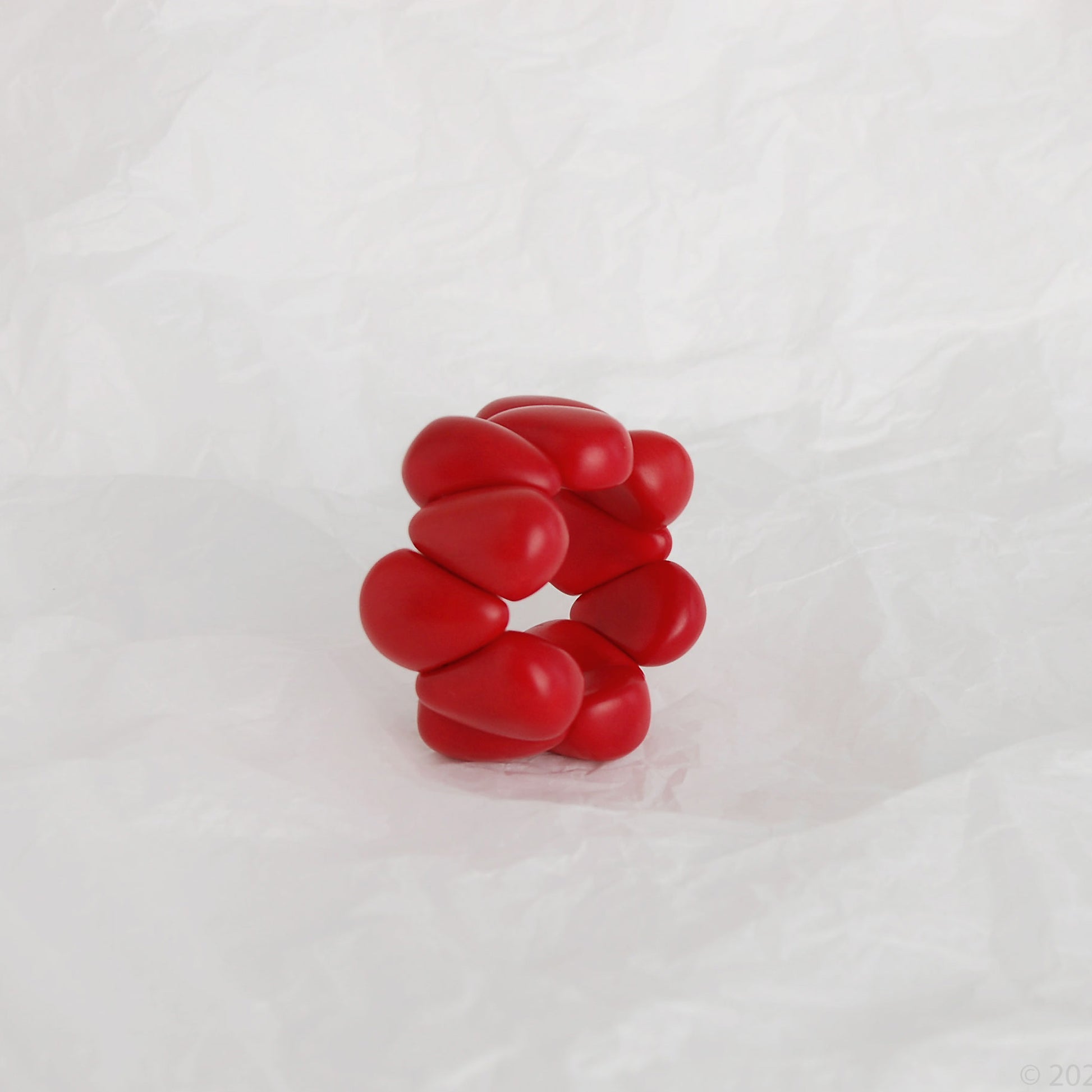 Modern organic design bracelet, made of sustainable tagua nut / vegetable ivory