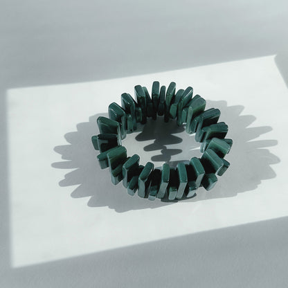Architectonic and modern bracelet made with tagua nuts