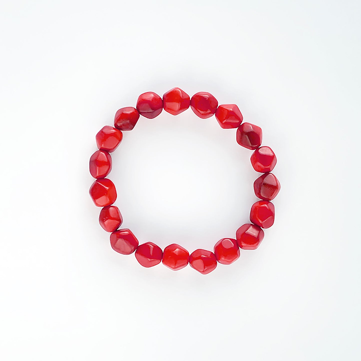 Modern colourful and organic design bracelets, made with sustainable tagua nut / vegetable ivory