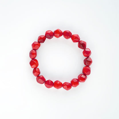 Modern colourful and organic design bracelets, made with sustainable tagua nut / vegetable ivory