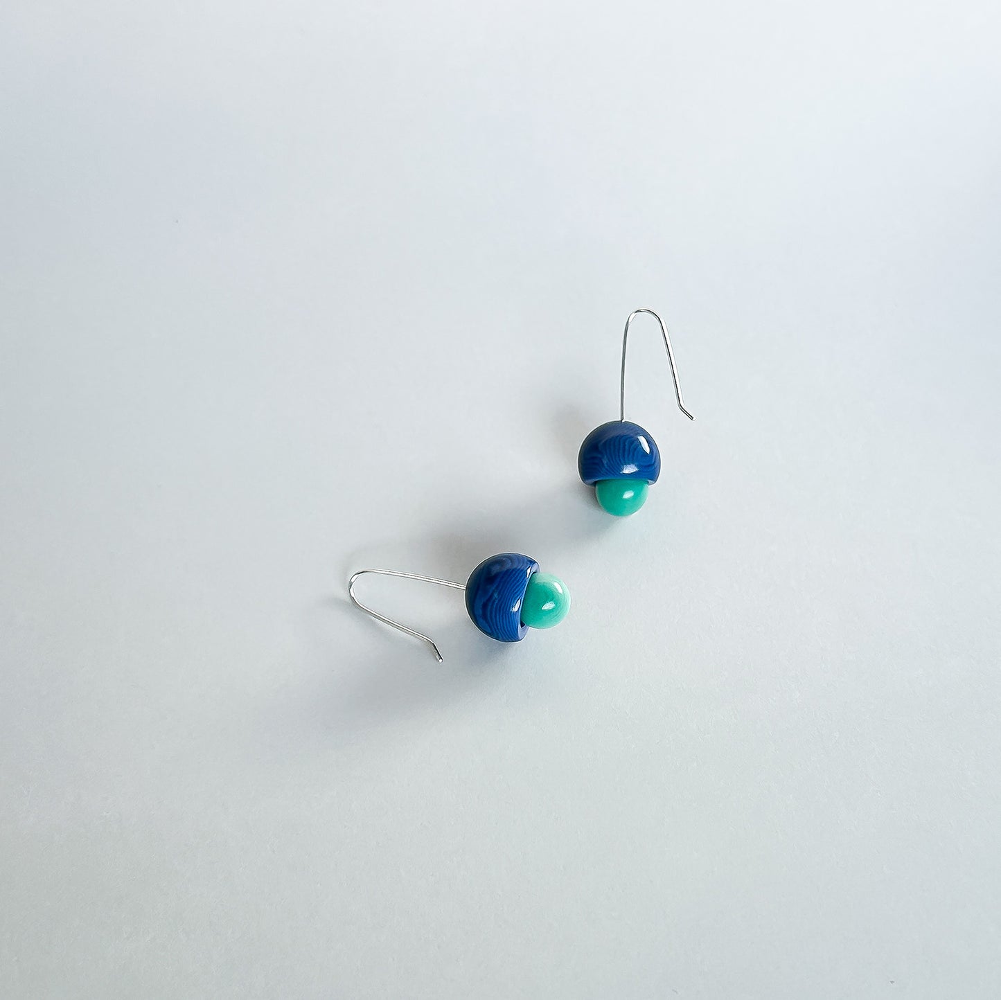 Acorn Tagua Earrings with sterling silver hooks
