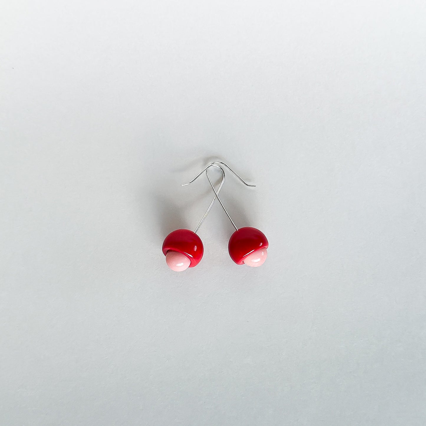Tagua nut earrings with handmade sterling silver hooks