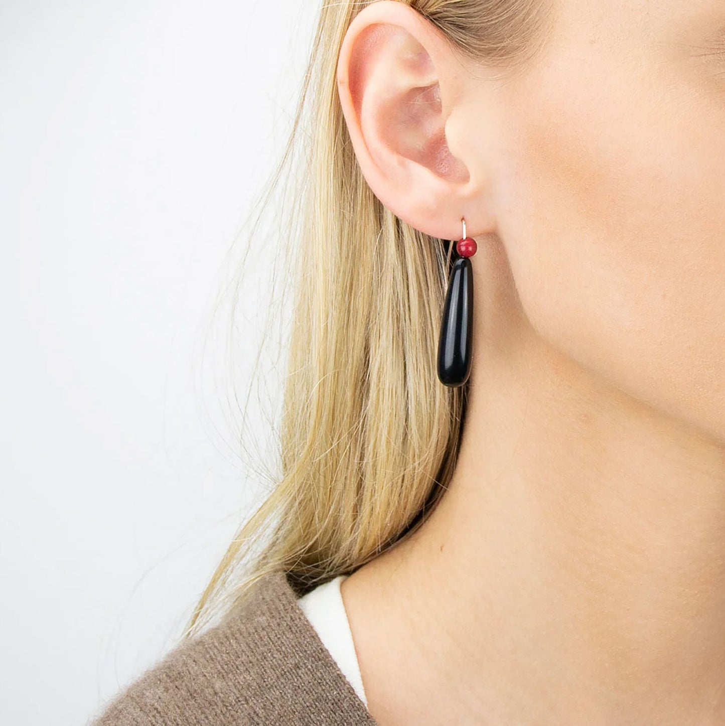 Anne Tagua Earrings with sterling silver hooks