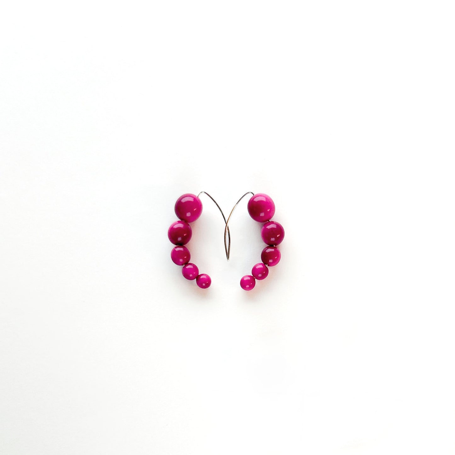 Harmony 5 Tagua Earrings with sterling silver hooks