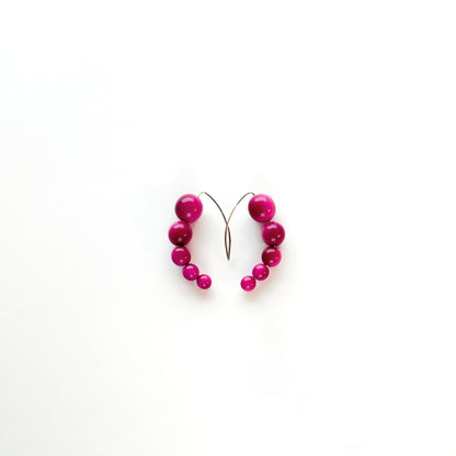 Harmony 5 Tagua Earrings with sterling silver hooks