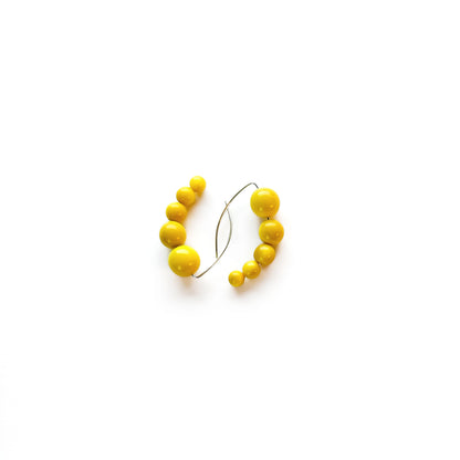 Harmony 5 Tagua Earrings with sterling silver hooks