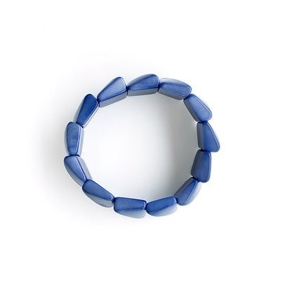 Modern and edgy bracelets made with tagua nut beads