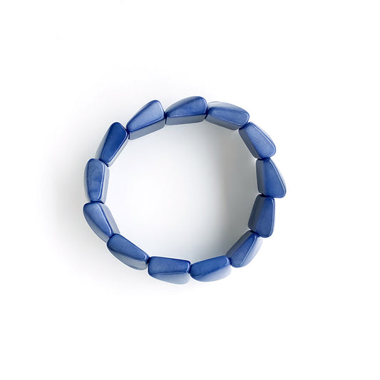 Modern and edgy bracelets made with tagua nut beads